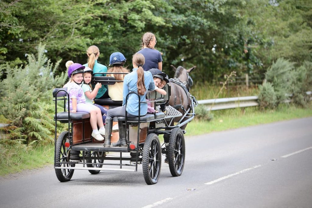 Pony club on carriage